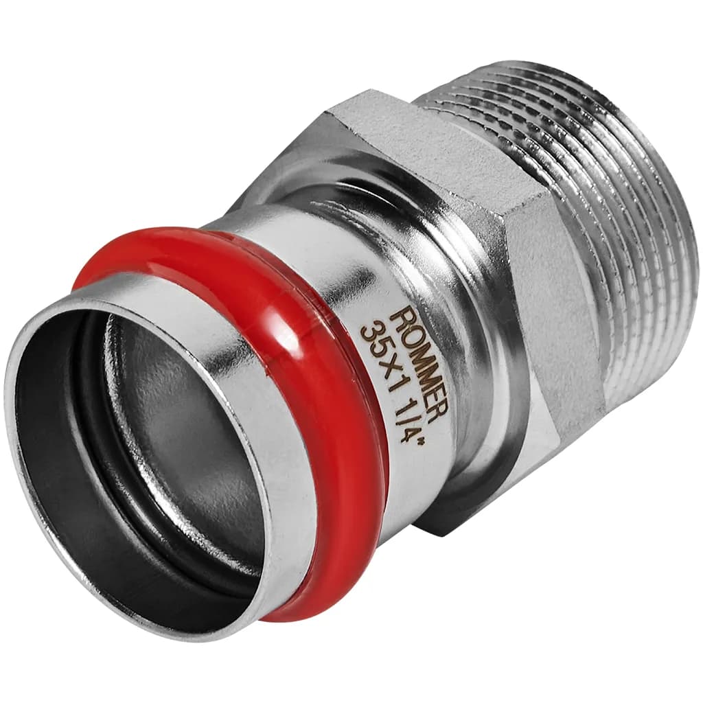 *RSS-0021-035114 ROMMER Переходник ВПр-НР, 35х11/4, из нержавеющей стали прессовой
