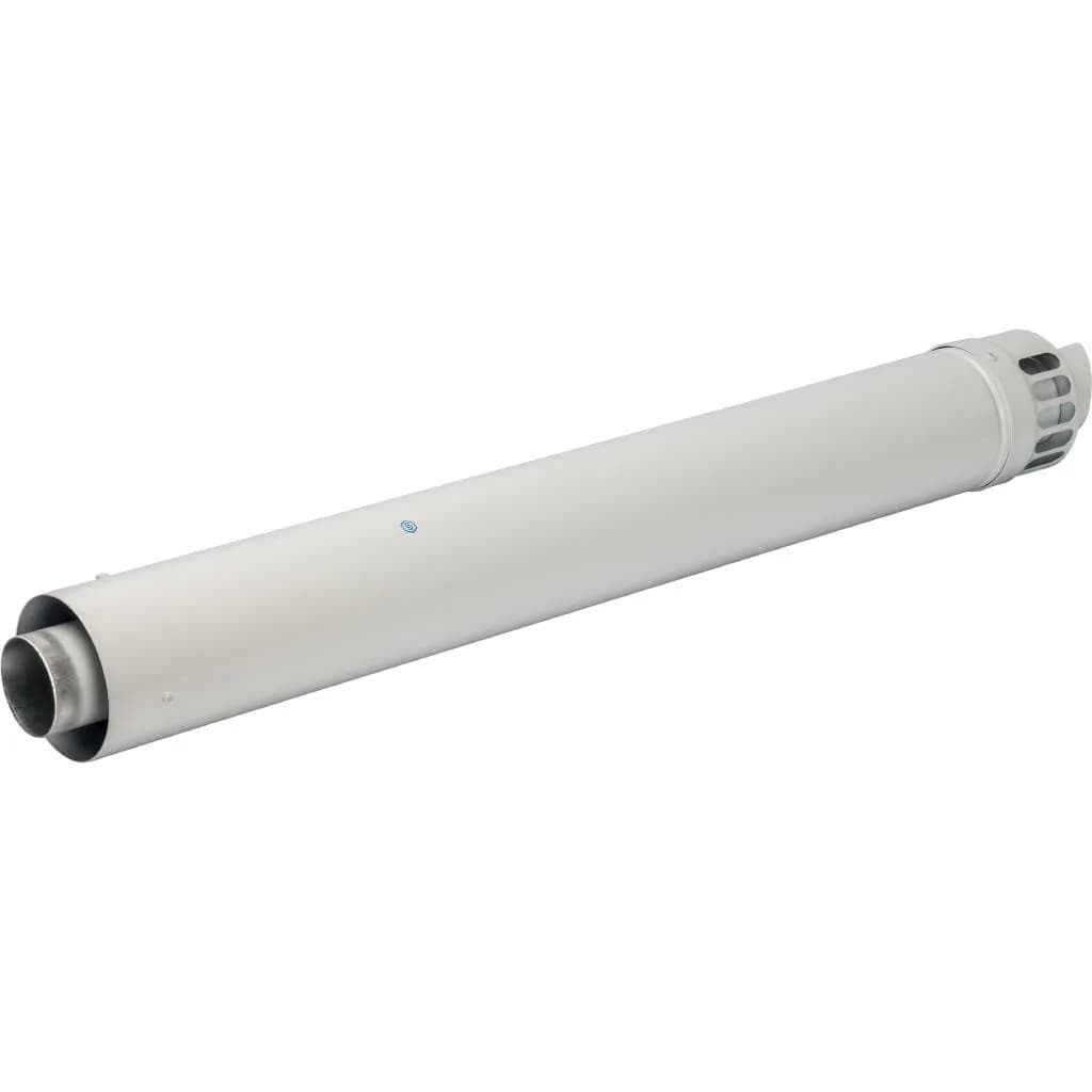 *SCA-6010-001001 STOUT Элемент дымохода DN60/100 фин.уч-ок 1000 мм для горизонт. прохода через стену с антиобмерз.оголовком