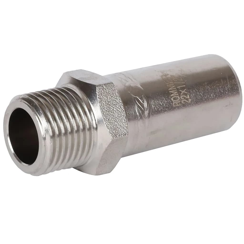 *RSS-0024-002212 ROMMER Вставка переходная НПр-НР, 22х1/2, из нержавеющей стали прессовой