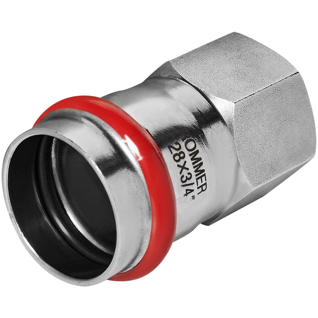 *RSS-0022-002834 ROMMER Переходник ВПр-ВР, 28х3/4, из нержавеющей стали прессовой
