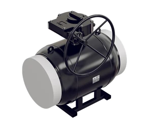 ALSO Кран шаровой ALSO КШП Ду300 Ру 2,5МПа из Ст.20 с редуктором