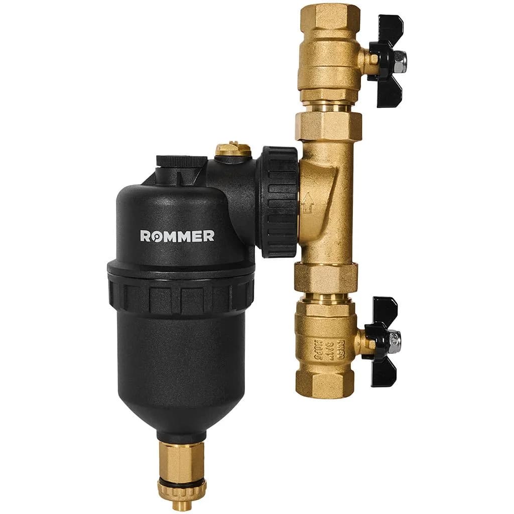 ROMMER Магнитный сепаратор шлама поворотный, ВР 3/4" корпус- композит