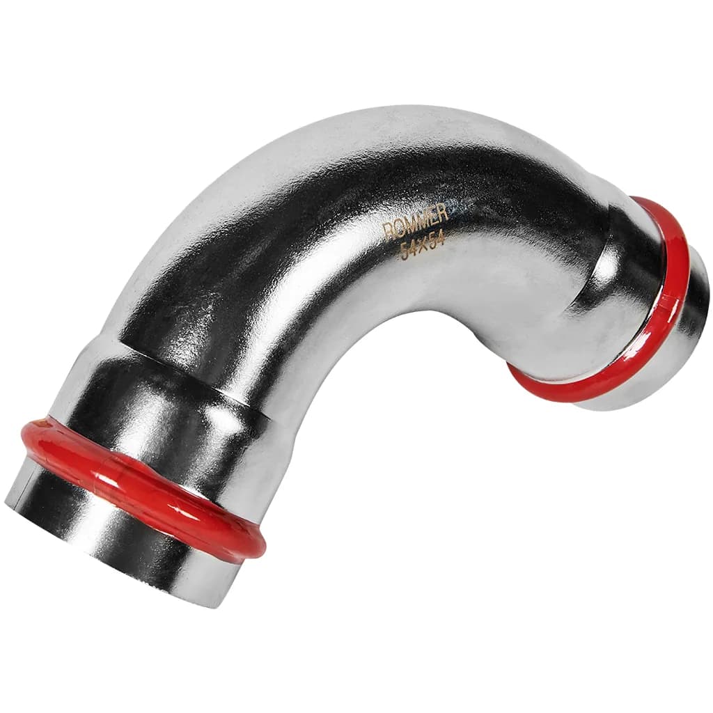 *RSS-0003-000054 ROMMER Угольник 90° ВПр-ВПр, 54, из нержавеющей стали прессовой