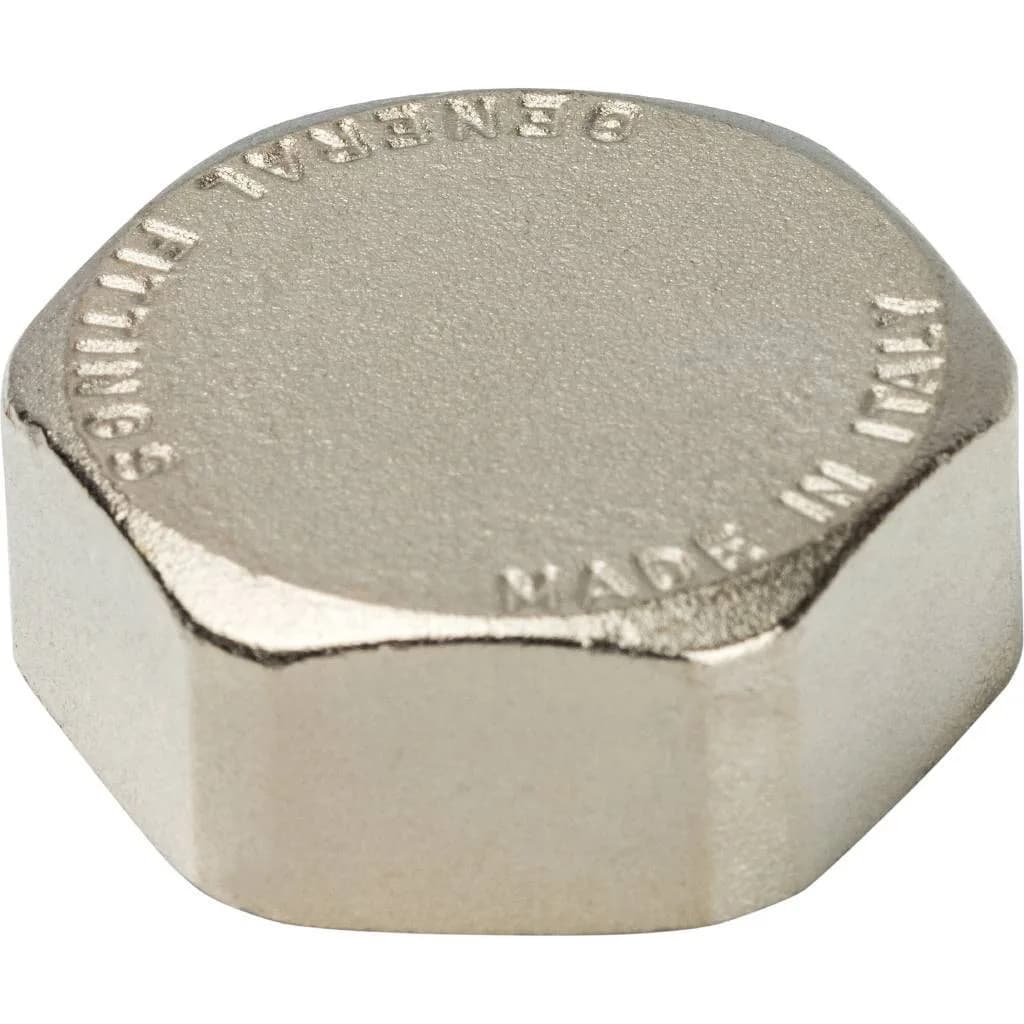 STOUT Заглушка ВР никелированная 1 (260041N100000B)