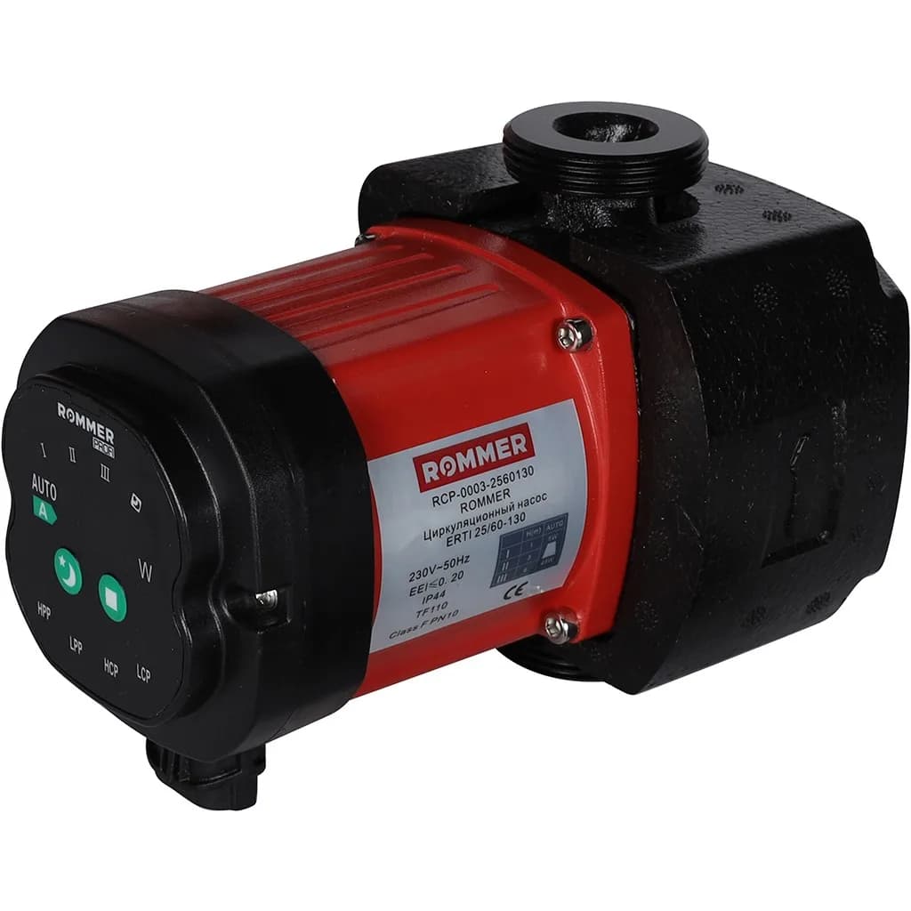 ROMMER Циркуляционный насос ERTI 25/60-130 с гайками и теплоизоляцией