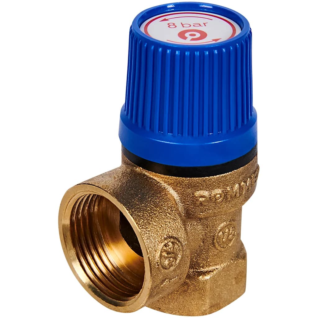 ROMMER Предохранительный клапан для систем водоснабжения 8 бар 1/2 x3/4