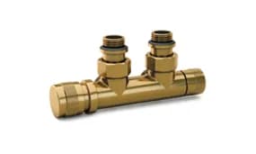 VARMANN Узел нижнего подключения угловой 1/2"х3/4" Е Бронза (левый)