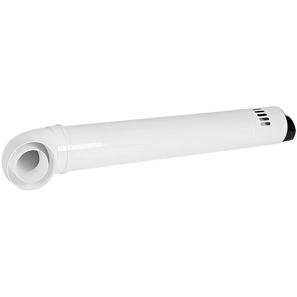 Комплект дымохода УНИВЕРСАЛЬНЫЙ конденсац. коакс. D110/160, L1250 (хомут, накладки декоративные, рабочая длина 750 мм)