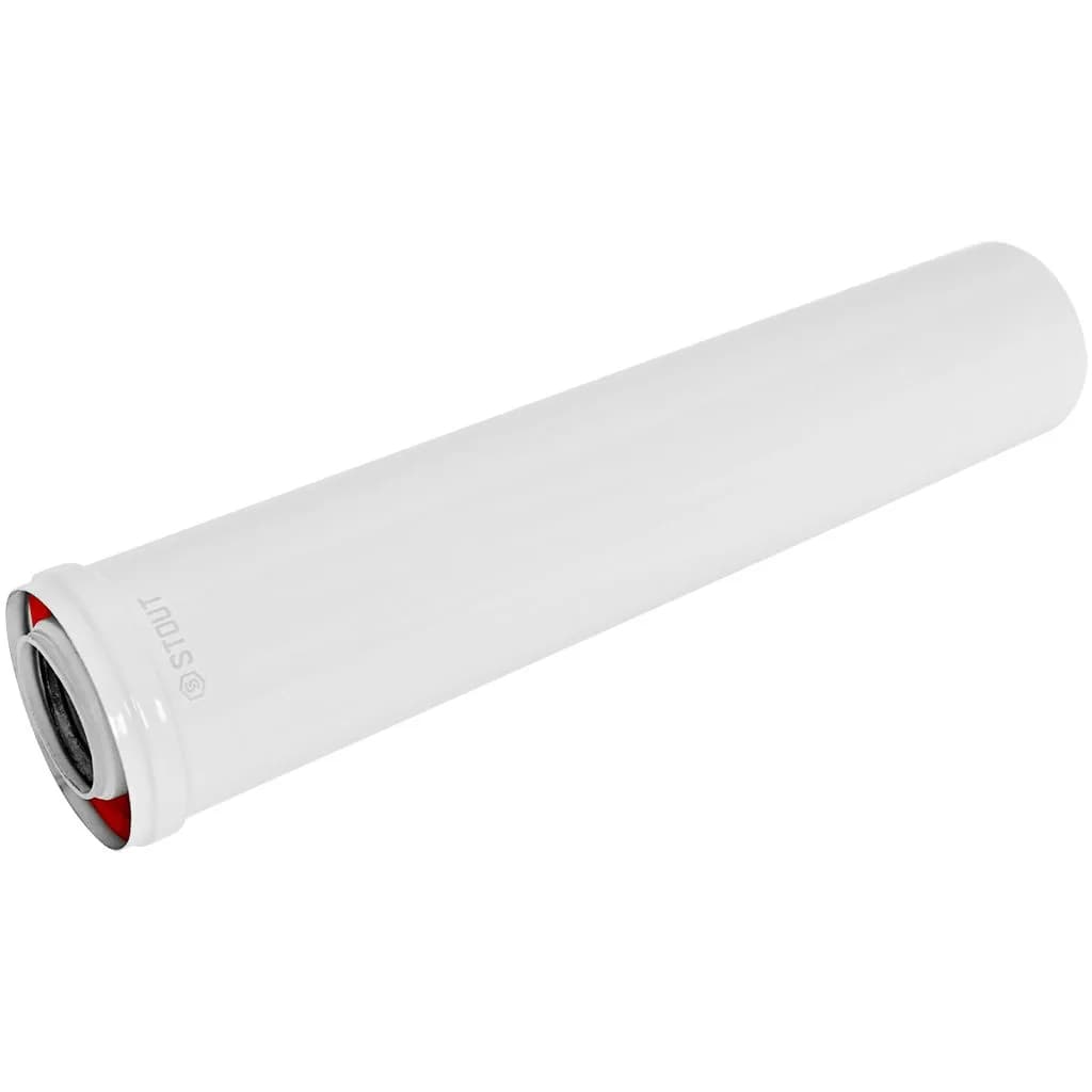 Удлинитель дымохода конденсац. коакс. D60(п-м)/100(п-м), L500