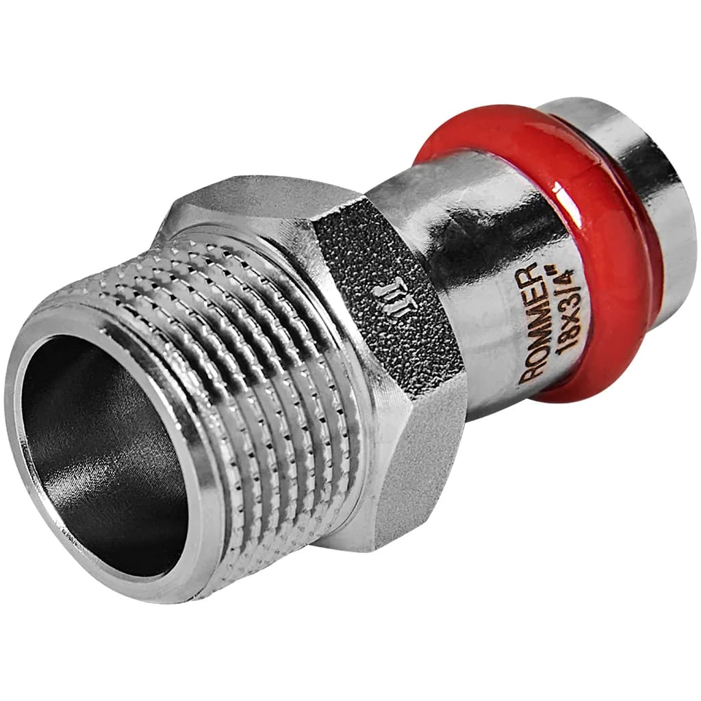 *RSS-0021-001834 ROMMER Переходник ВПр-НР, 18х3/4, из нержавеющей стали прессовой