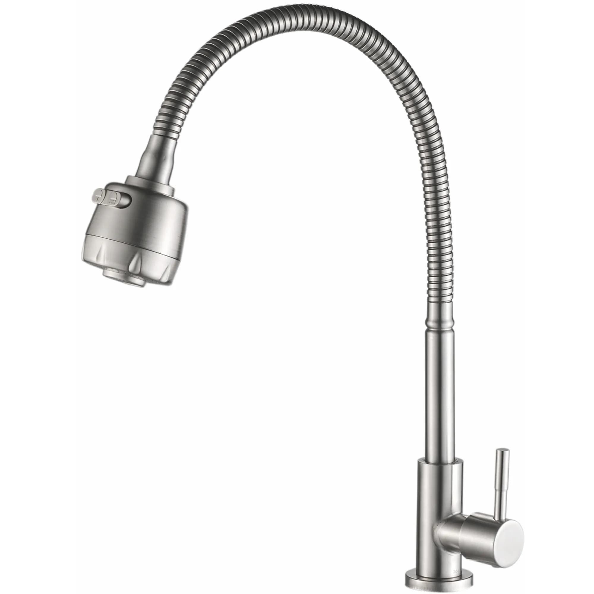 Кран моно, нержавеющая сталь Haiba HB 4181, сталь