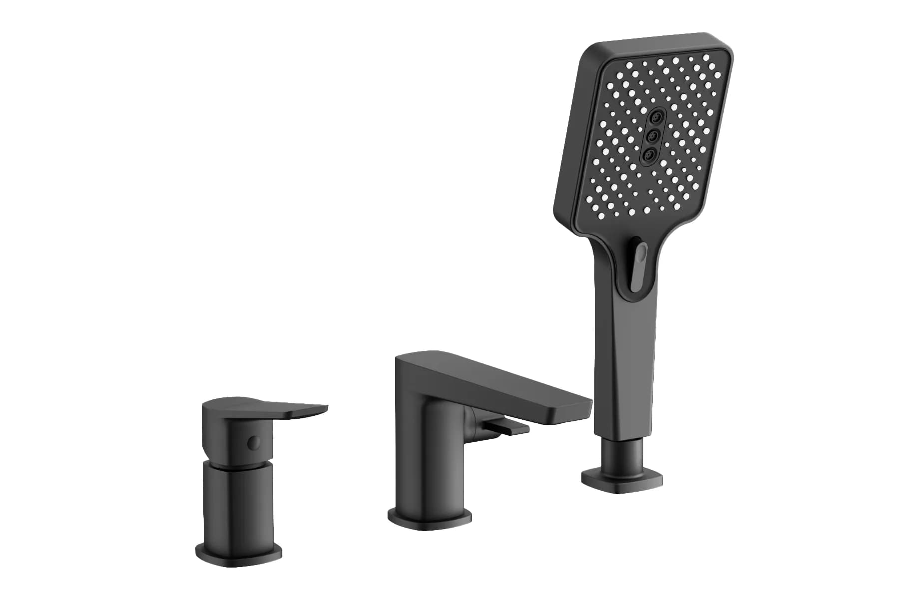 Смеситель для ванны на борт Черный B66715-7