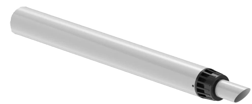 ROMMER Труба с наконечником традиц. коаксиальная АНТИЛЁД D60(п)/100(п), L1145 (рабочая длина 1000мм) однонаправл.