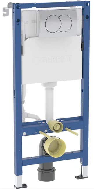 Geberit Duofix Инсталляция для подв. унитаза 112 см с клав. Delta01, бачок скрыт. монтажа Delta12 см