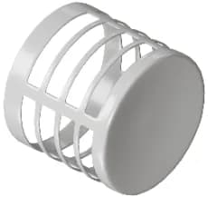 ROMMER RCA-0080-010004 Наконечник белый D80 (алюминий)