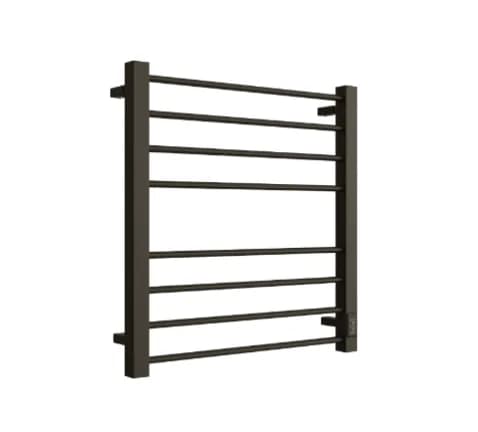 STOUT полотенцесушитель элекрический FORTE quadro 80*50 Черный матовый