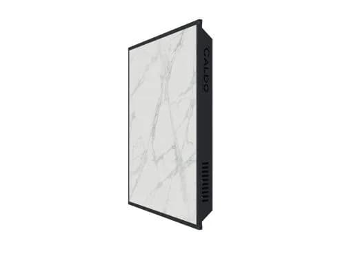 STOUT отопительная панель SCT 60*60 WHITE STONE белый гранит/черный корпус