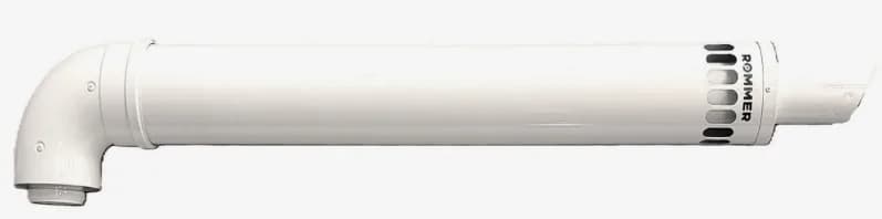 ROMMER INOX Line Комплект дымохода АНТИЛЕД УНИВЕРСАЛЬНЫЙ D60/100 традиционный коаксиальный, L 1000мм (раб. дл. 700мм)