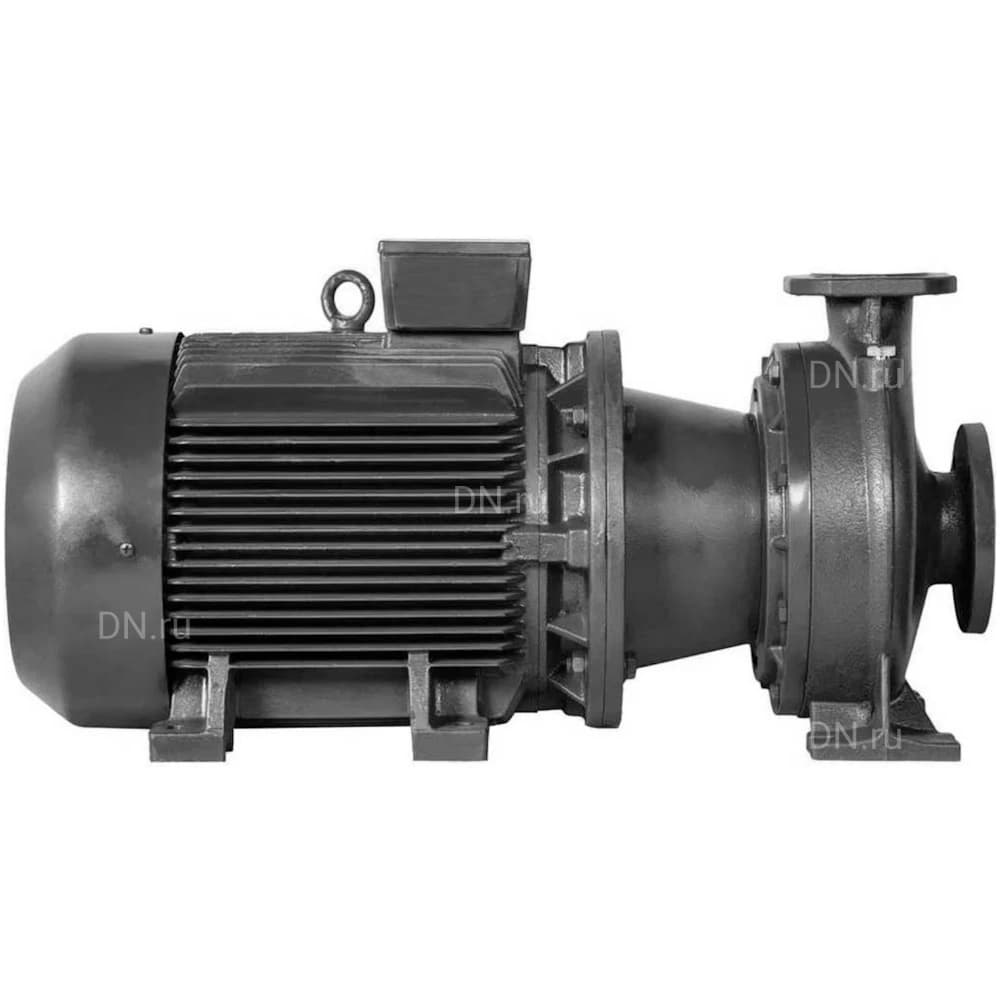 Насос центробежный, консольно-моноблочный DN.ru КМ200-150-315/4-5-АИР380/660/4-55 горизонтальный, корпус - чугун, мощность - 55кВт, напор - 32м, производительность - 6667л/мин, 380/660В, с электродвигателем