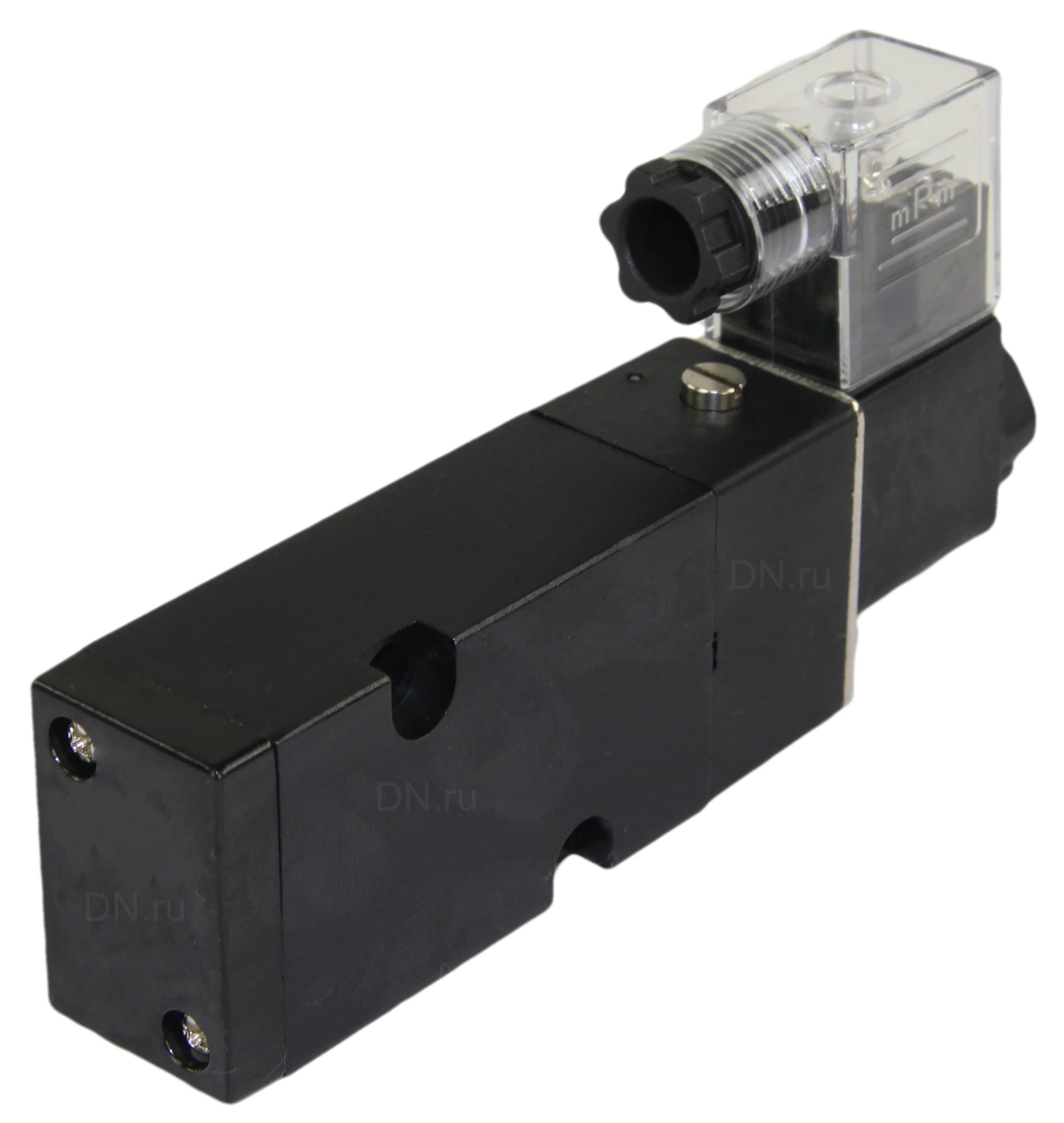 Пневмораспределитель DN.ru 4M310-08 DC24V 1/4′′ моностабильный, пятиканальный, для четвертьоборотных пневмоприводов (на корпус)